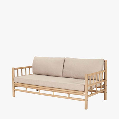 Pacific Lifestyle Outdoors Costa Rica Natural Bamboo Finish Lounge Set House of Isabella UK