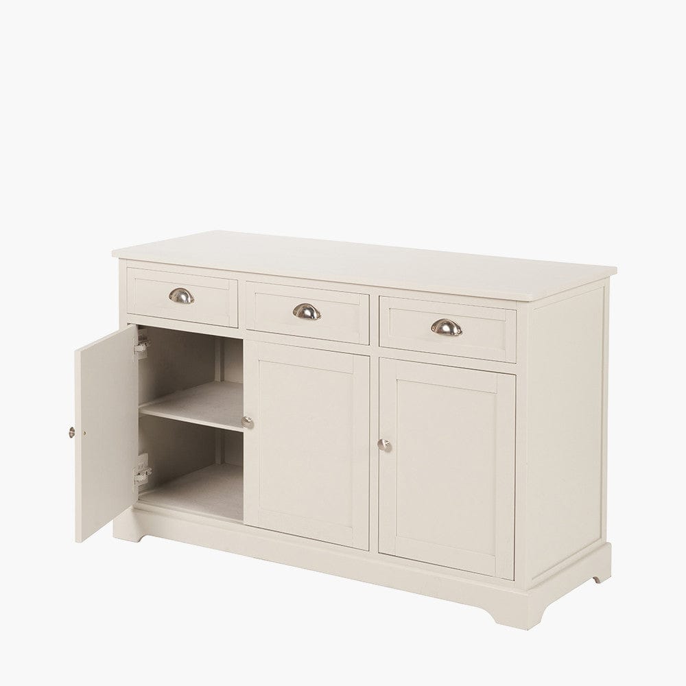 Croft Linen Pine Wood 3 Door 3 Drawer Unit.