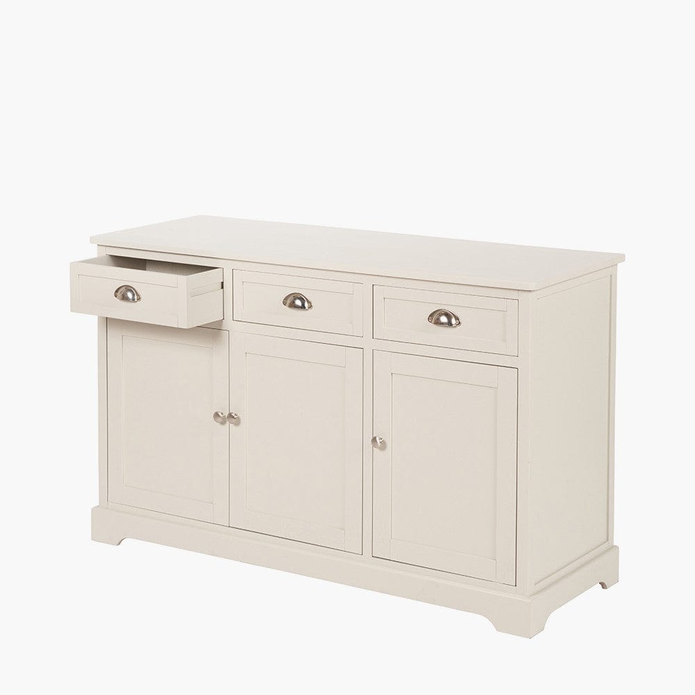 Croft Linen Pine Wood 3 Door 3 Drawer Unit.