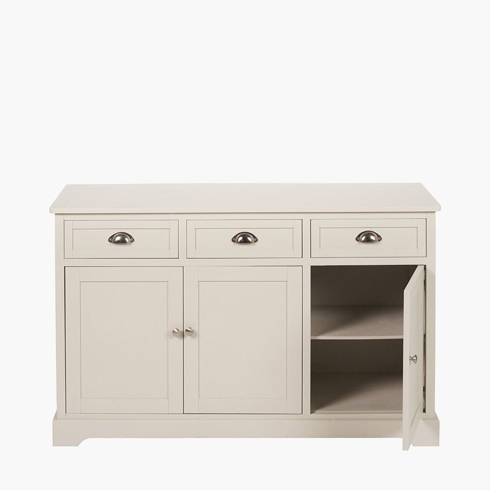 Croft Linen Pine Wood 3 Door 3 Drawer Unit.