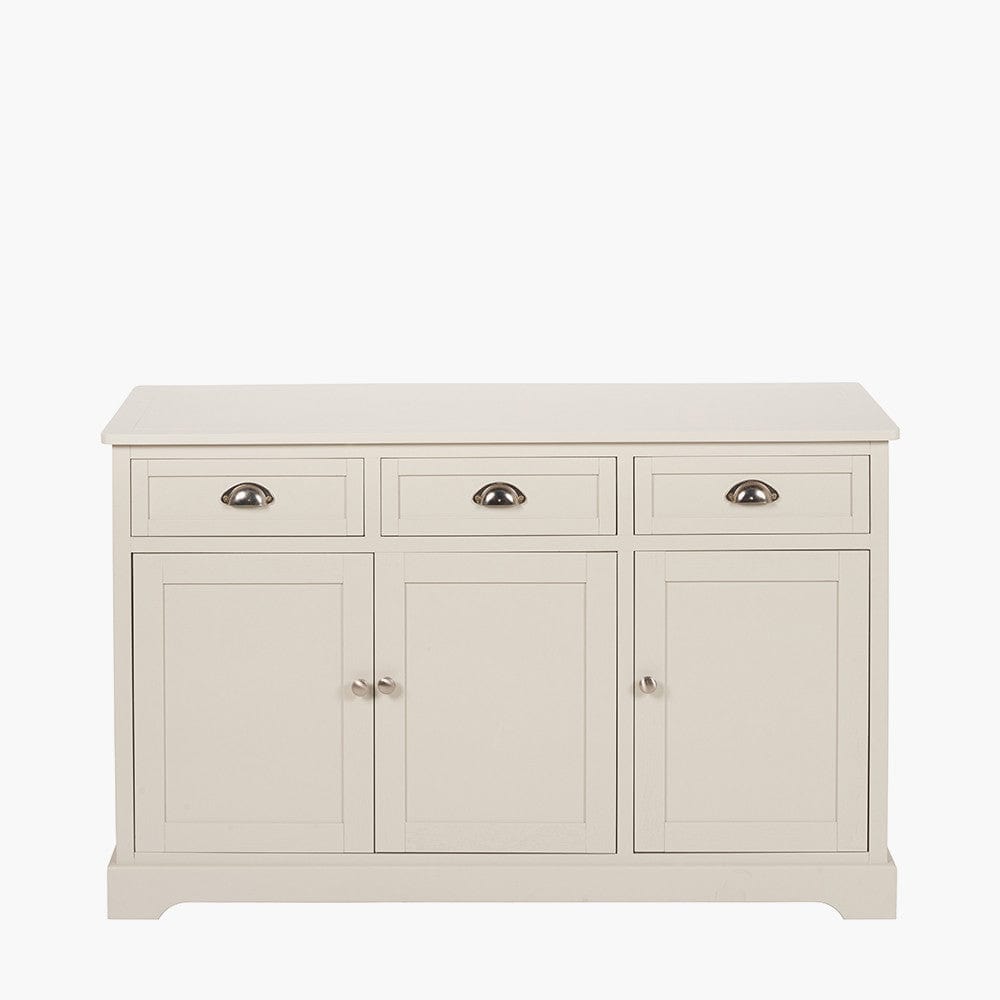 Pacific Lifestyle Outdoors Croft Linen Pine Wood 3 Door 3 Drawer Unit House of Isabella UK