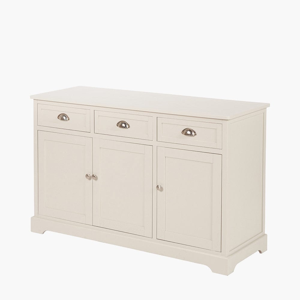 Croft Linen Pine Wood 3 Door 3 Drawer Unit.