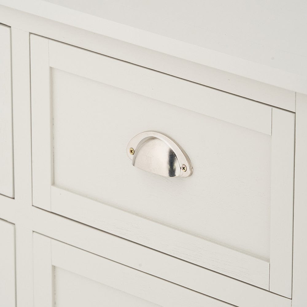 Croft Linen Pine Wood 3 Drawer Tall Unit.