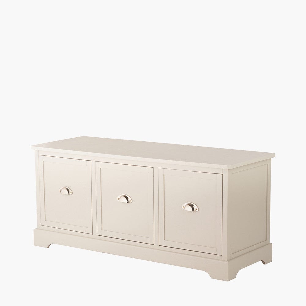 Croft Linen Pine Wood 3 Drawer Unit.