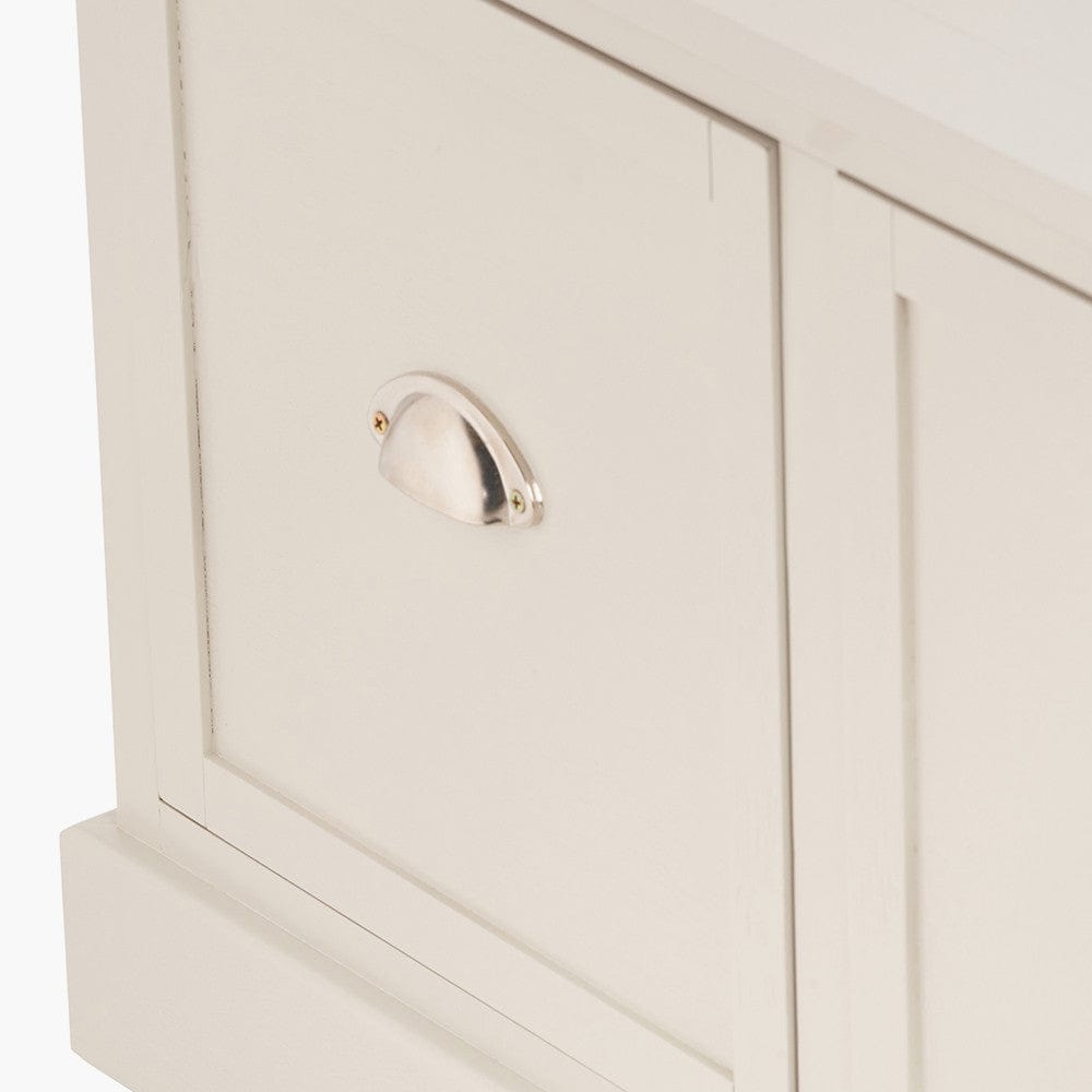 Croft Linen Pine Wood 3 Drawer Unit.