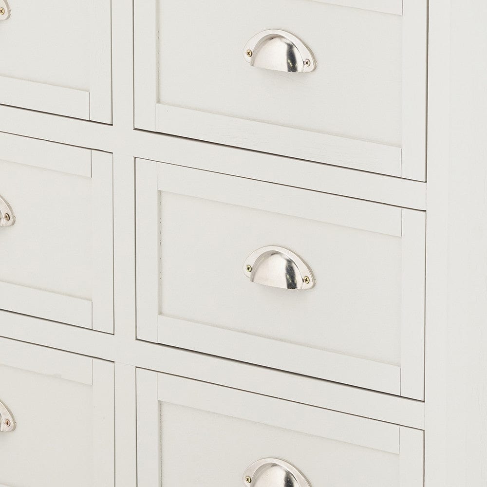 Croft Linen Pine Wood 6 Drawer Unit.