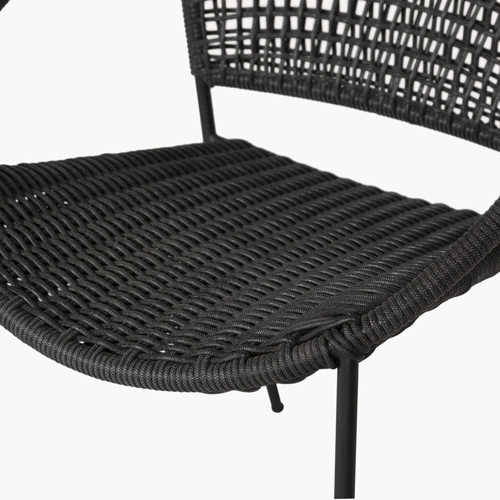 Dakota Black Outdoor 4 Seater Dining Set.