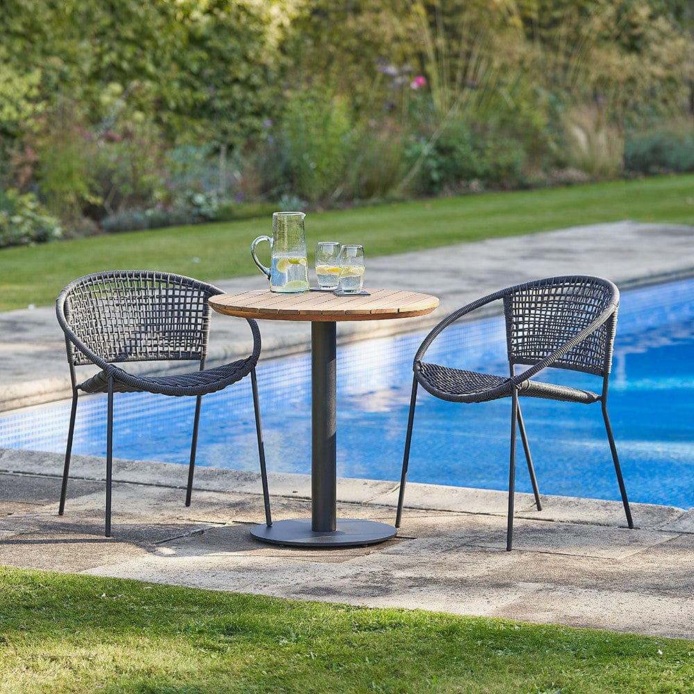Dakota Black Outdoor Bistro Set.