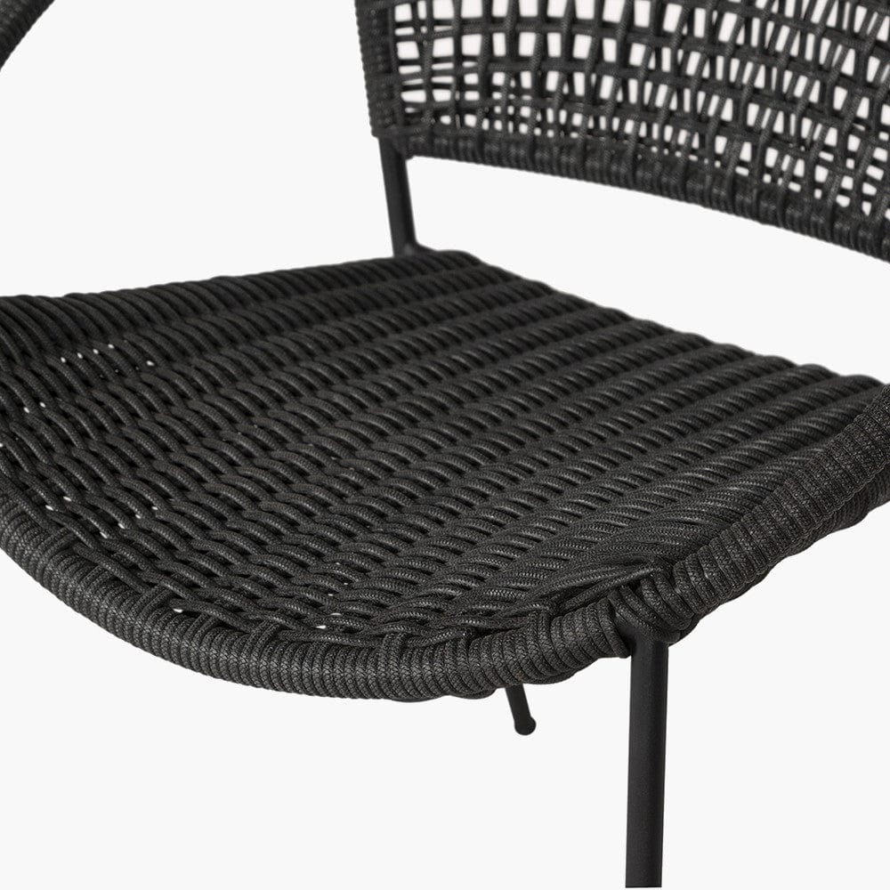Dakota Black Outdoor Bistro Set.