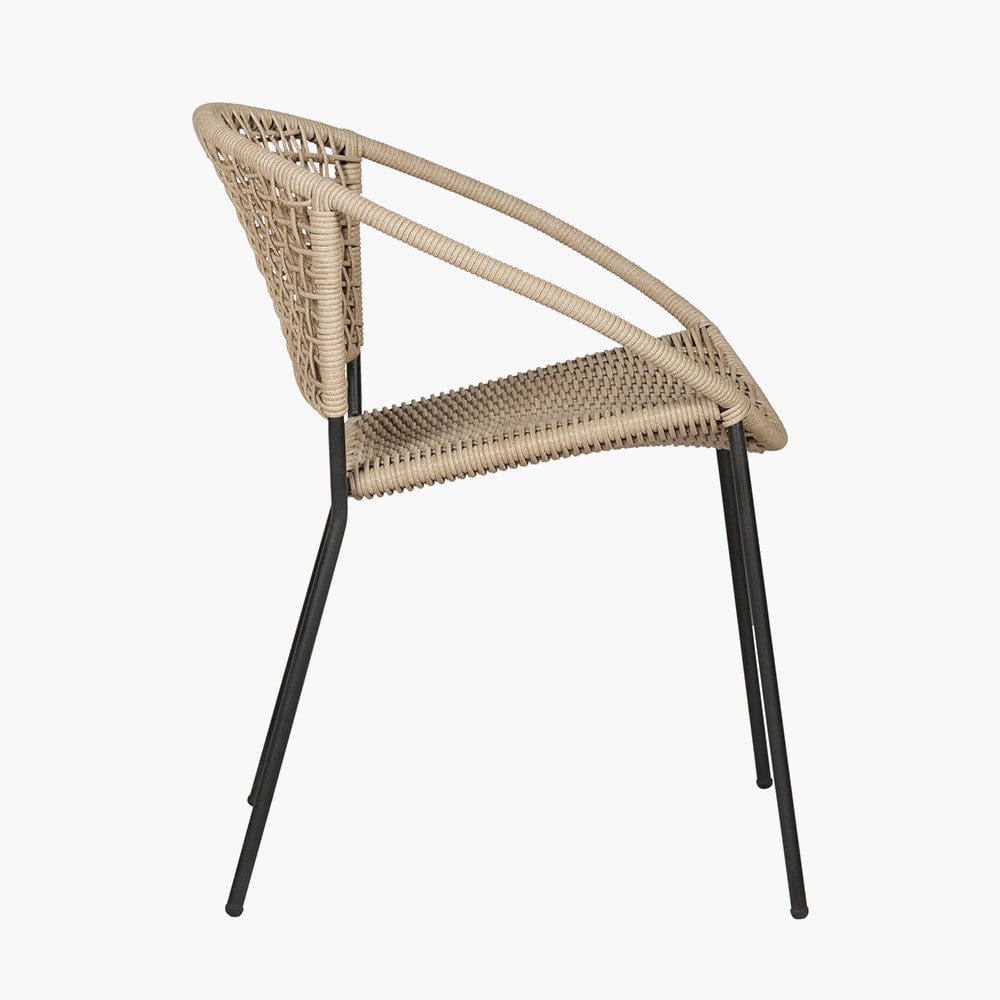 Pacific Lifestyle Outdoors Dakota Natural Wheat Outdoor 4 Seater Dining Set House of Isabella UK