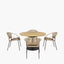 Pacific Lifestyle Outdoors Dakota Natural Wheat Outdoor 4 Seater Dining Set House of Isabella UK