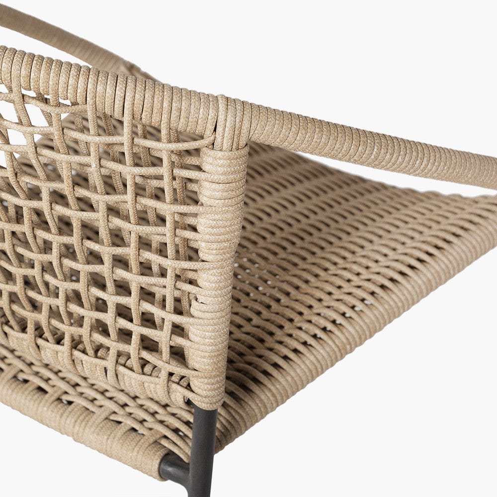 Dakota Natural Wheat Outdoor Bistro Set.