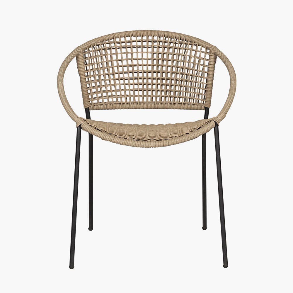 Dakota Natural Wheat Outdoor Bistro Set.