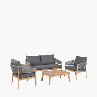 Pacific Lifestyle Outdoors Denver Grey Outdoor Seating Set House of Isabella UK