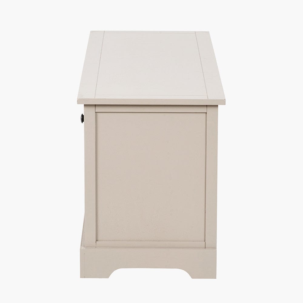 Devonshire Putty Pine Wood 3 Drawer 3 Basket Unit.