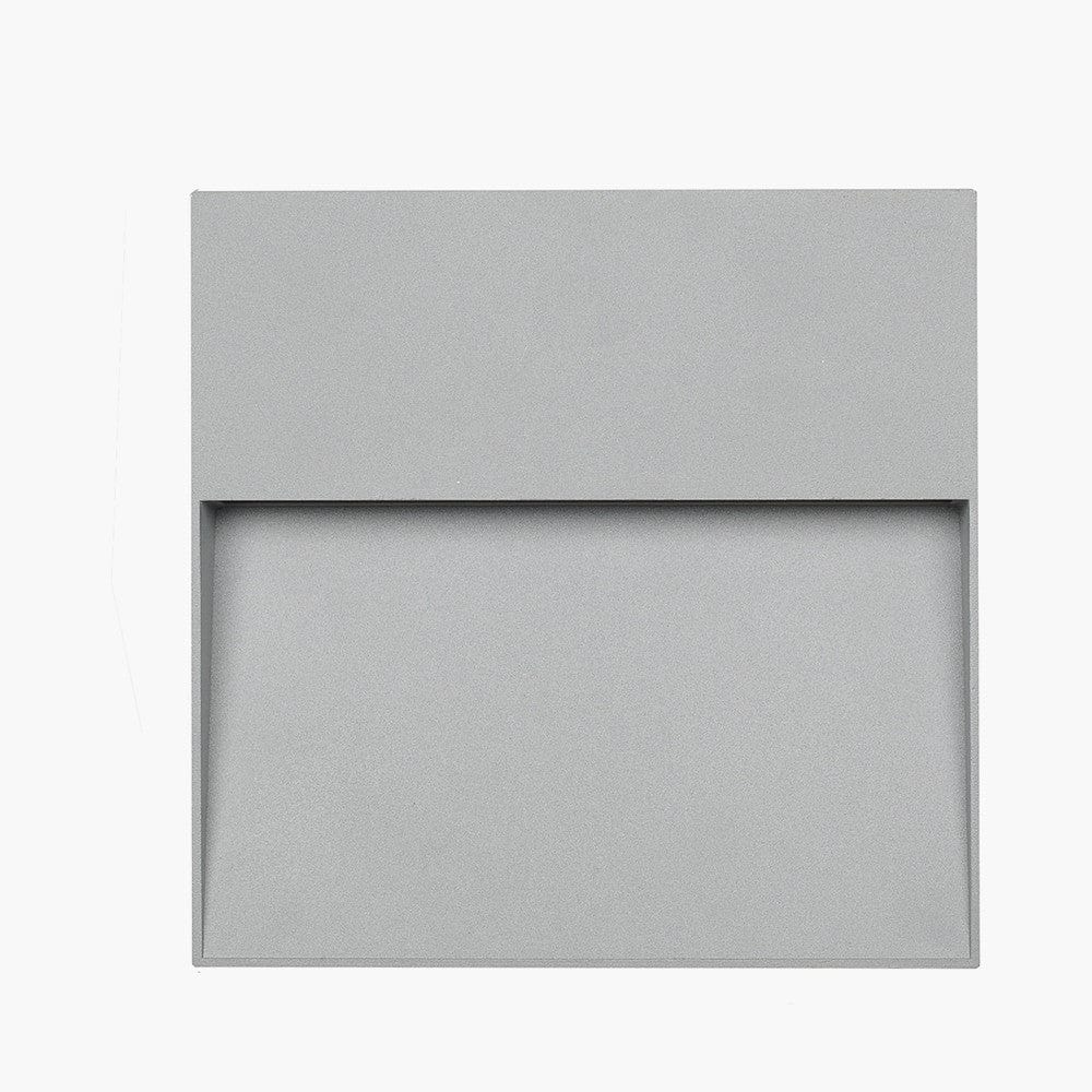 Elysium Grey Square Diffused Outdoor Wall Light.