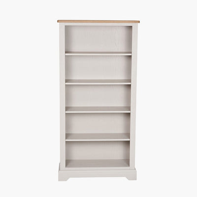 Pacific Lifestyle Outdoors Fairford Parchment White Pine and Oak Wood 5 Shelf Unit House of Isabella UK