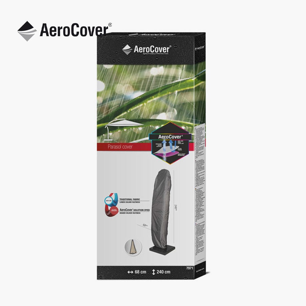 Free Arm Parasol Aerocover 240 x 68cm.
