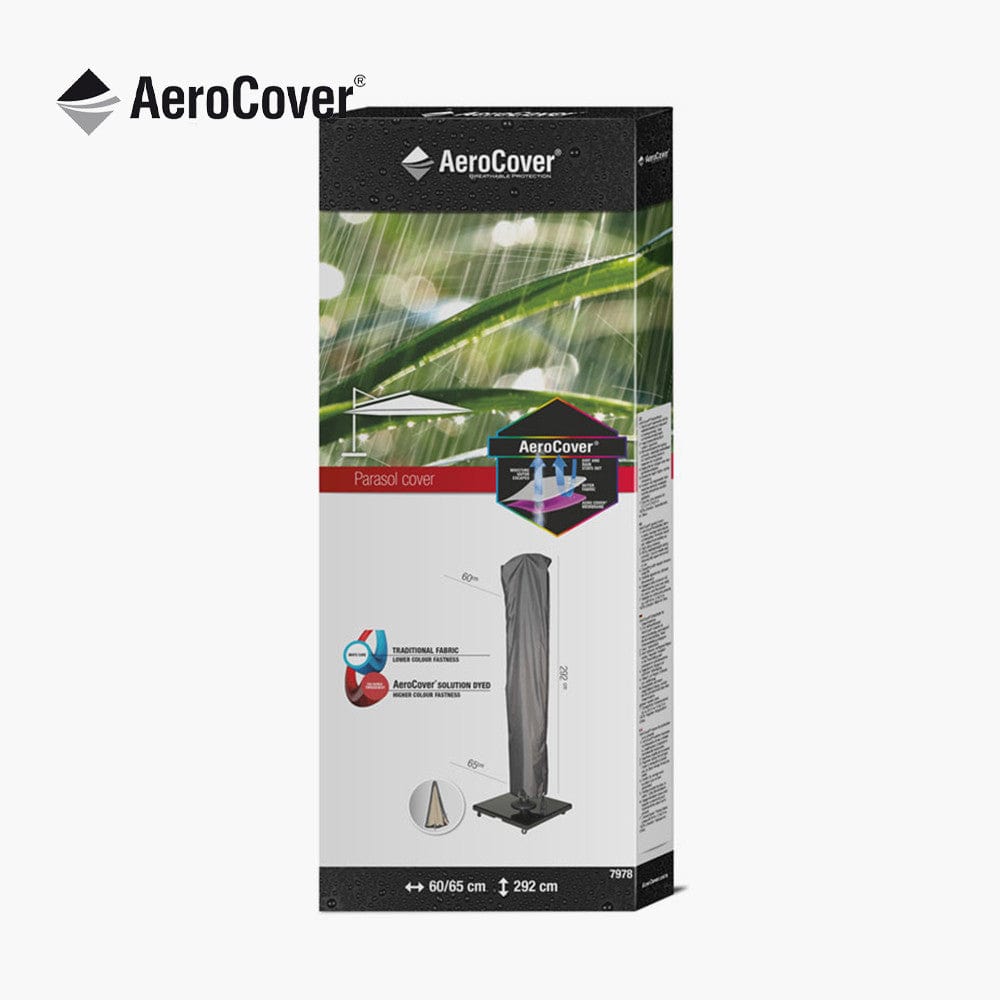 Free Arm Parasol Aerocover 292 x 60/65cm.