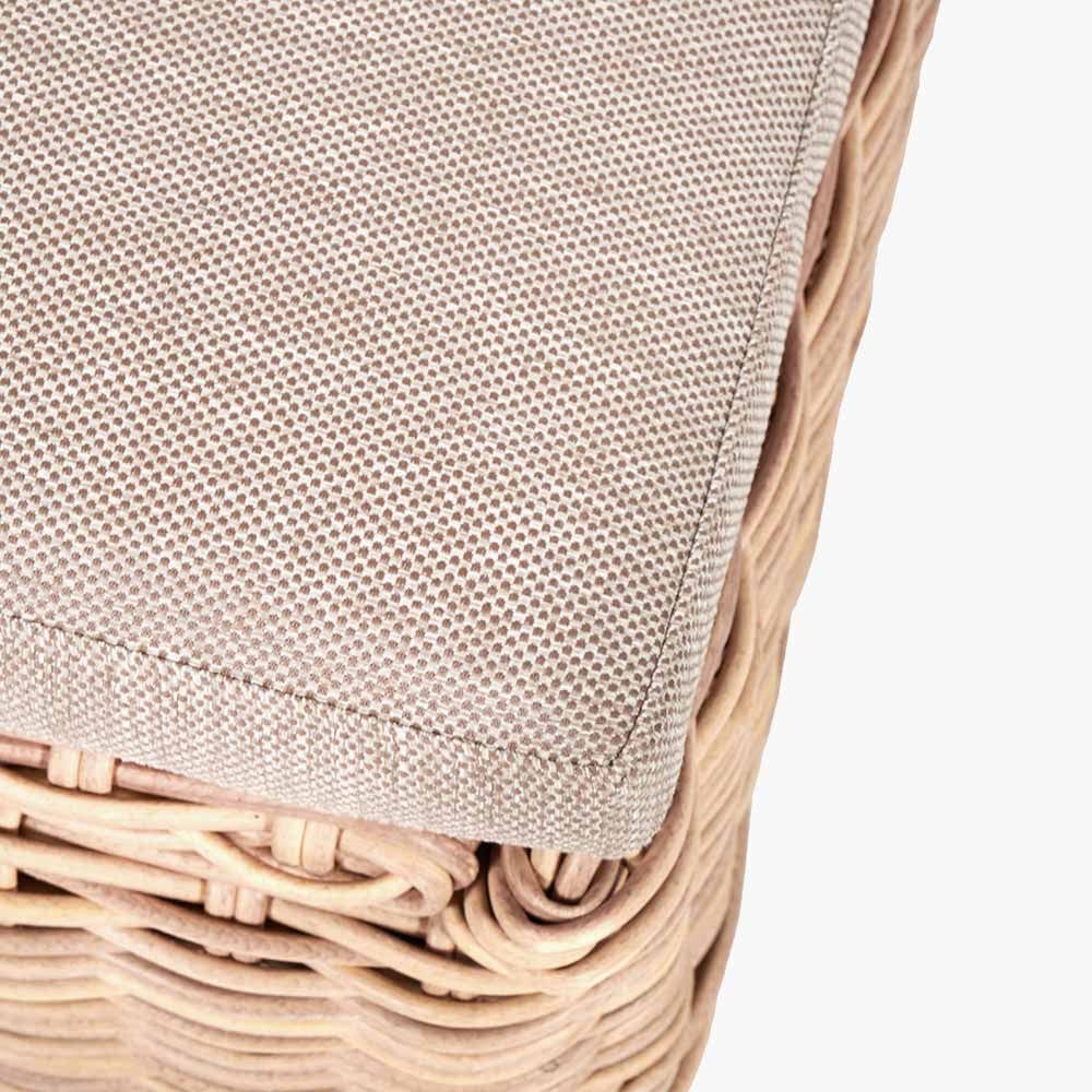 Garda Natural Antique Sunlounger.