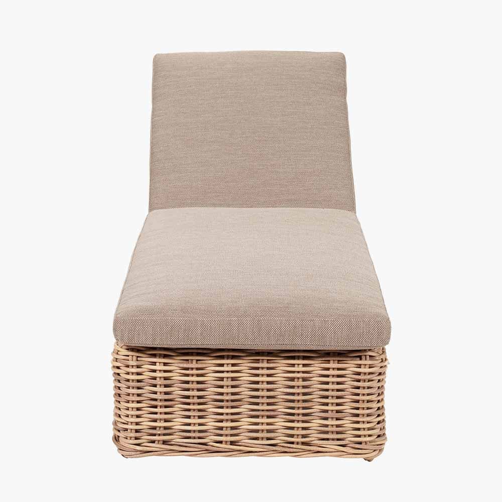 Pacific Lifestyle Outdoors Garda Natural Antique Sunlounger House of Isabella UK