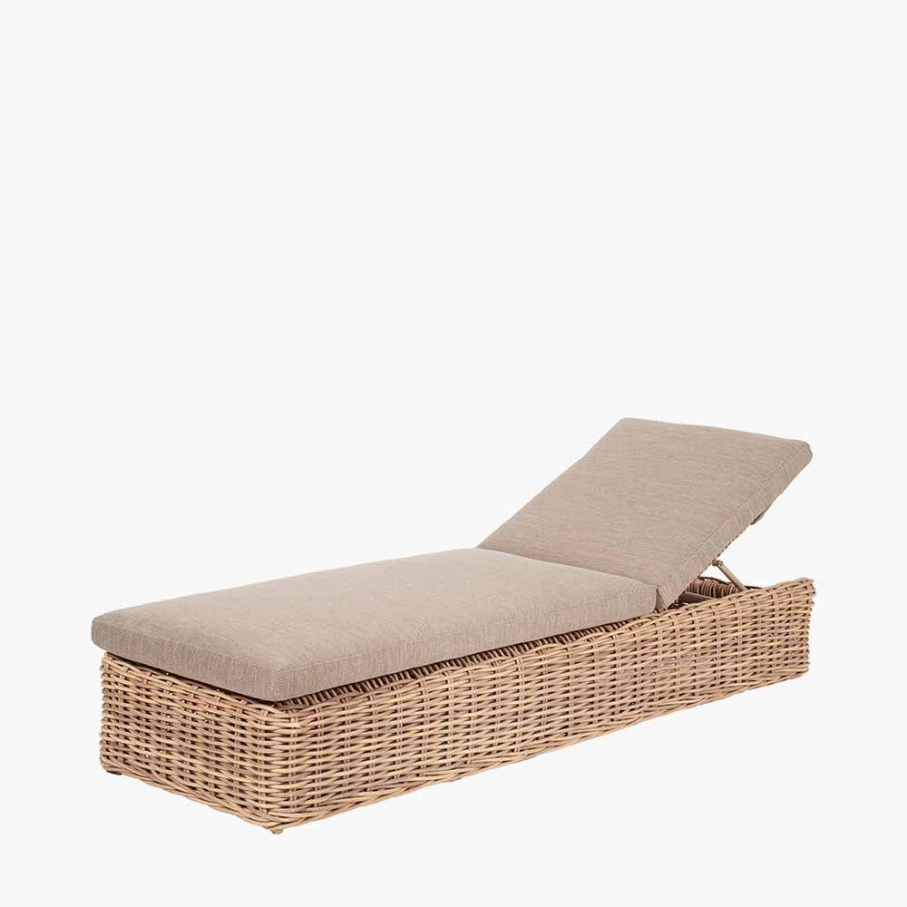 Pacific Lifestyle Outdoors Garda Natural Antique Sunlounger House of Isabella UK