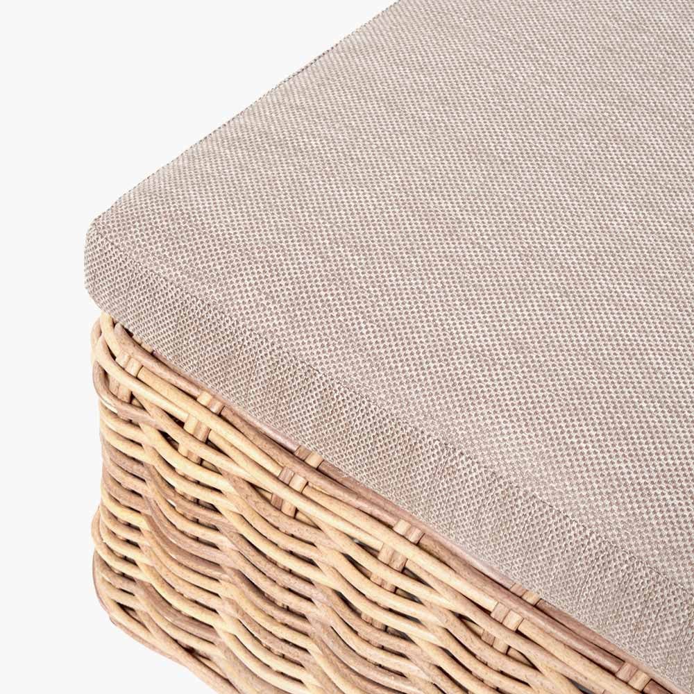 Garda Natural Antique Sunlounger.