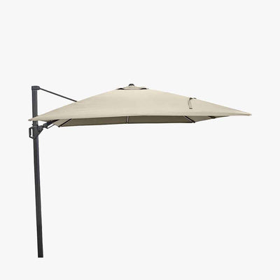 Pacific Lifestyle Outdoors Glow Challenger T2 3m Square Champagne Free Arm Parasol House of Isabella UK