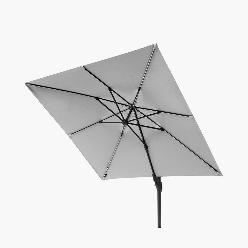 Glow Challenger T2 3m Square Luna Grey Parasol.