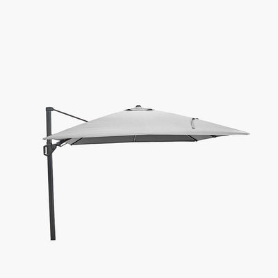 Pacific Lifestyle Outdoors Glow Challenger T2 3m Square Luna Grey Parasol House of Isabella UK