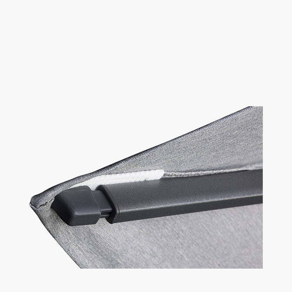 Glow Challenger T2 3m Square Premium Havana Taupe Free Arm Parasol.