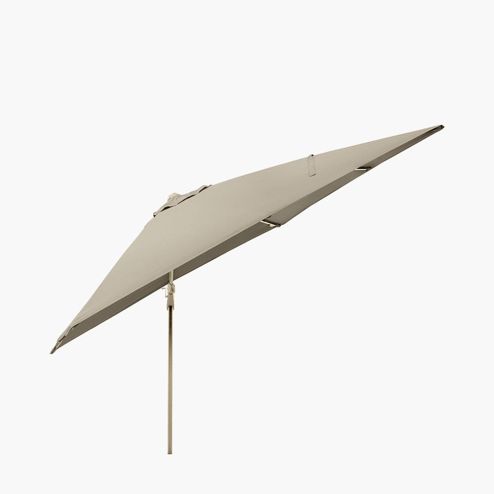 Glow Challenger T2 3m Square Sandstone / Champagne Free Arm Parasol.