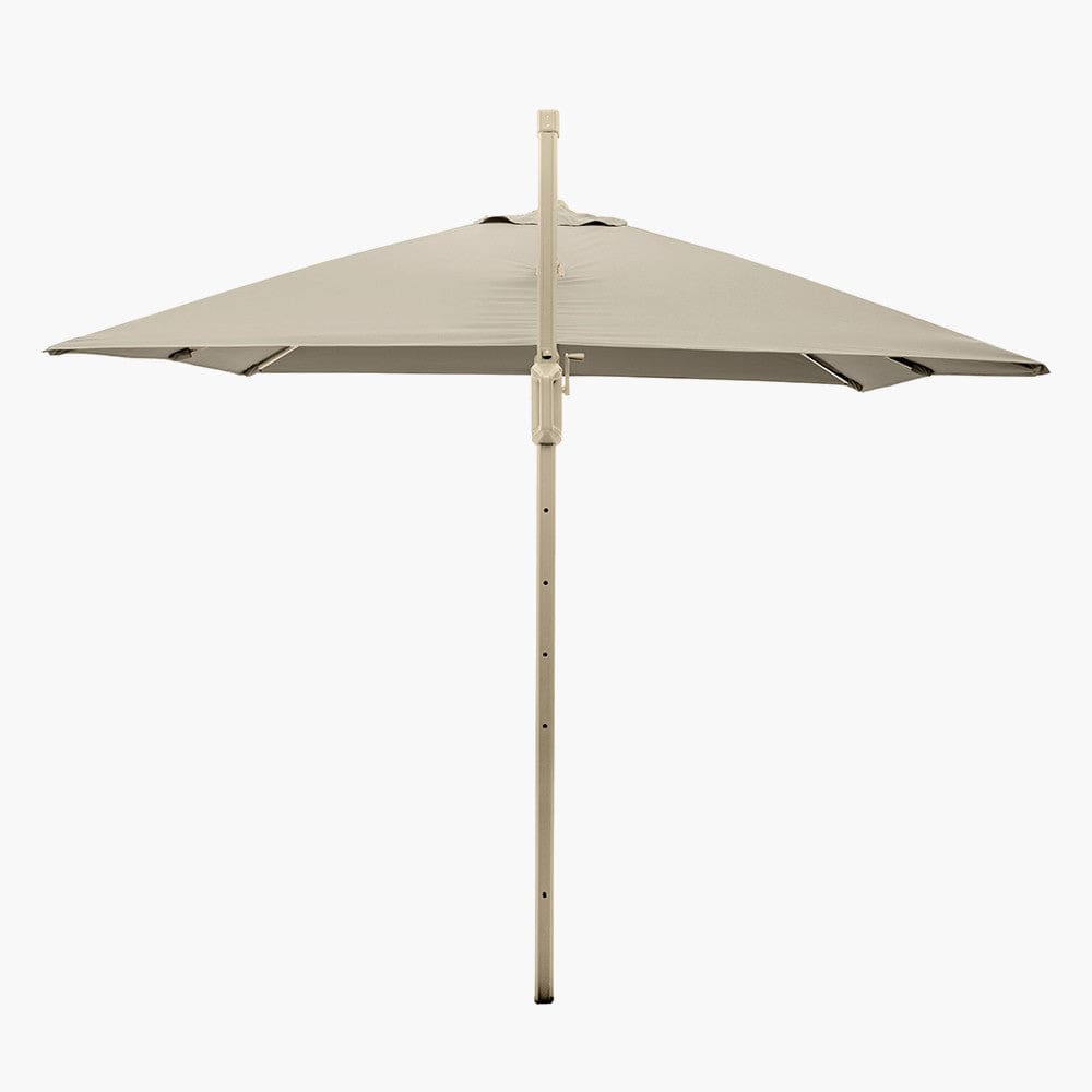Glow Challenger T2 3m Square Sandstone / Champagne Free Arm Parasol.