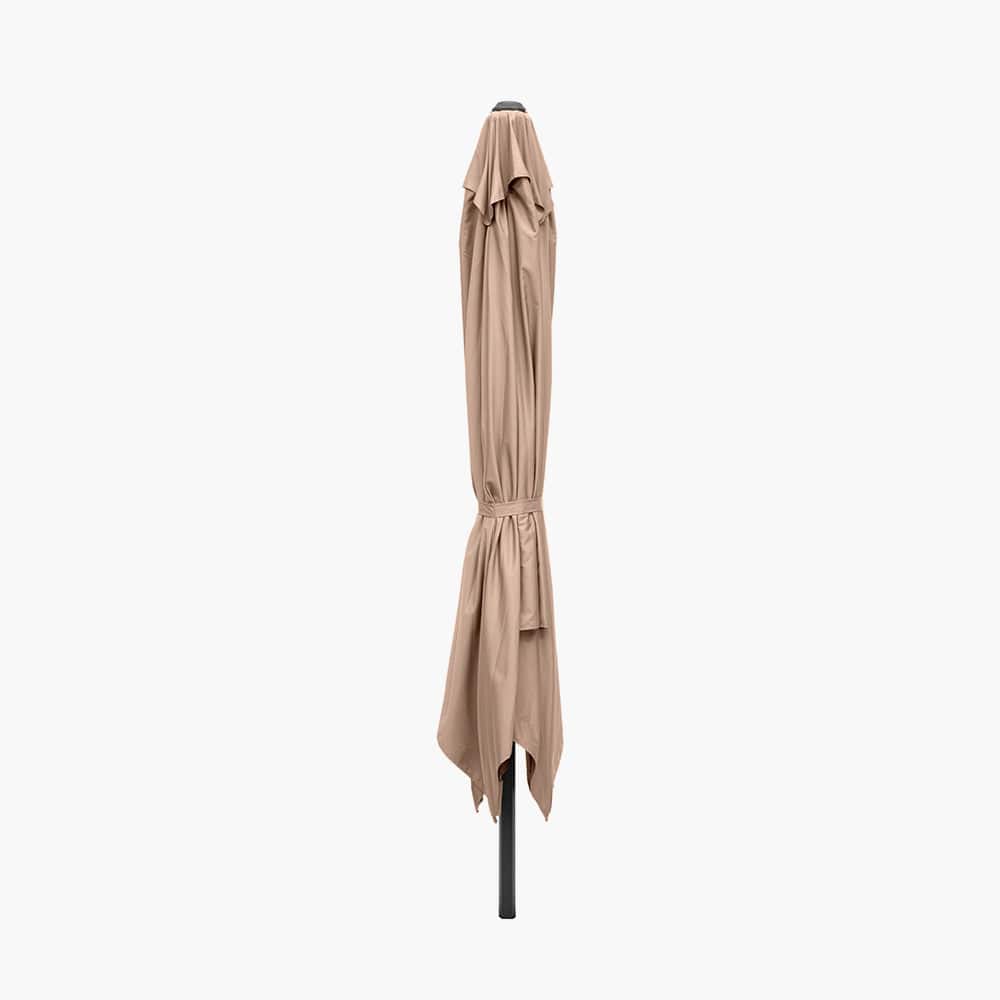 Pacific Lifestyle Outdoors Glow Challenger T2 3m Square Taupe Parasol House of Isabella UK