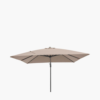 Pacific Lifestyle Outdoors Glow Challenger T2 3m Square Taupe Parasol House of Isabella UK