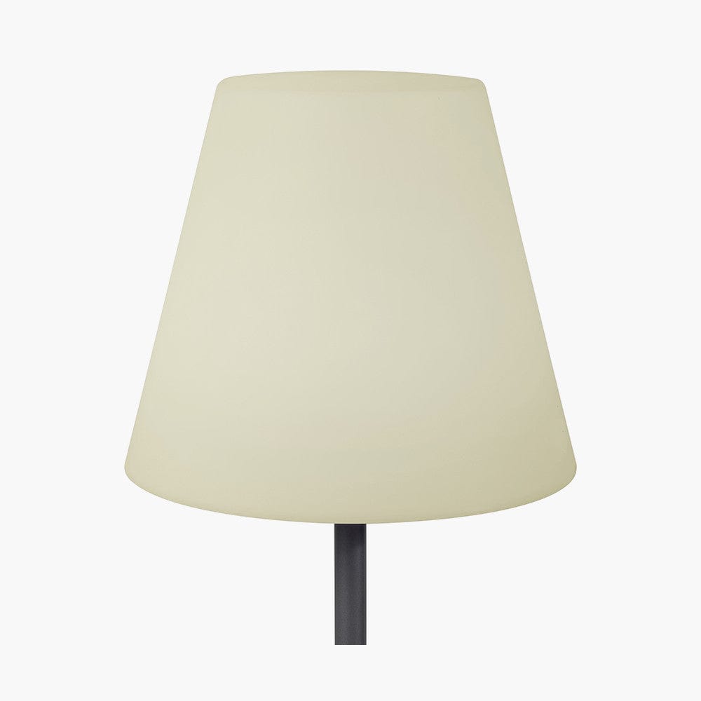 Grey Metal Outdoor Floor Lamp.