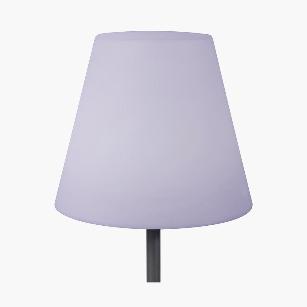 Grey Metal Outdoor Floor Lamp.