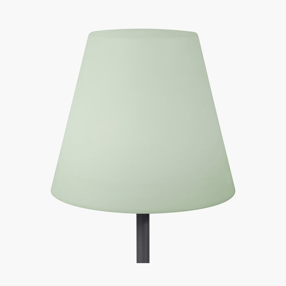 Grey Metal Outdoor Floor Lamp.