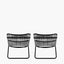 Grey PU Rio Set of 2 Sun Loungers.
