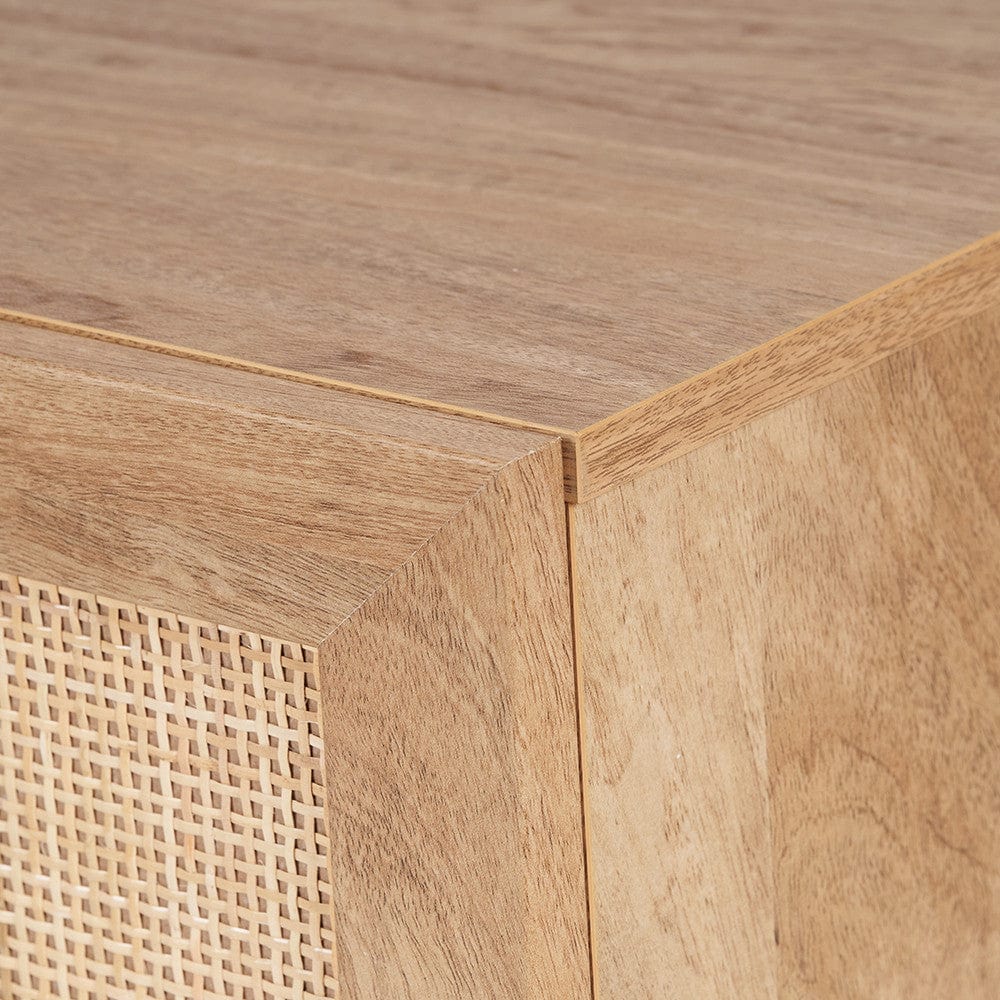 Henrik Natural Rattan 2 Door Cabinet.