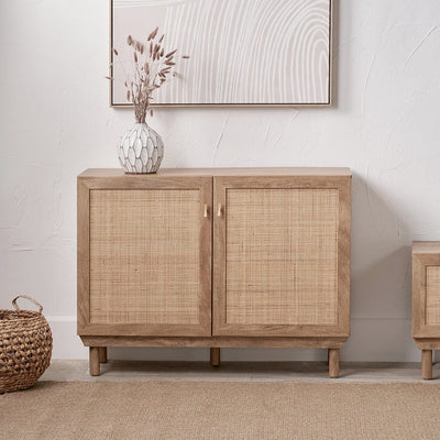 Pacific Lifestyle Outdoors Henrik Natural Rattan 2 Door Cabinet House of Isabella UK