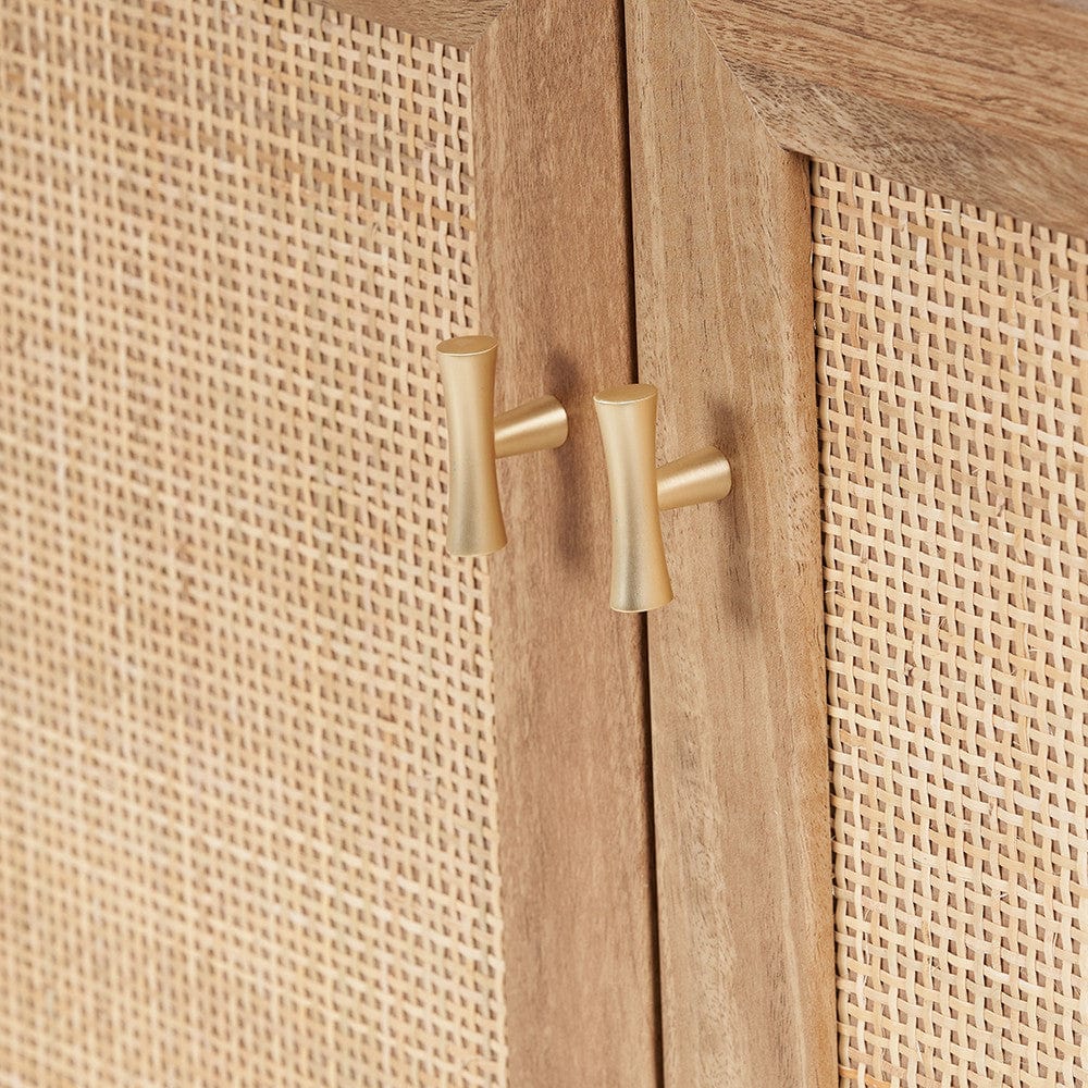 Henrik Natural Rattan 2 Door Cabinet.