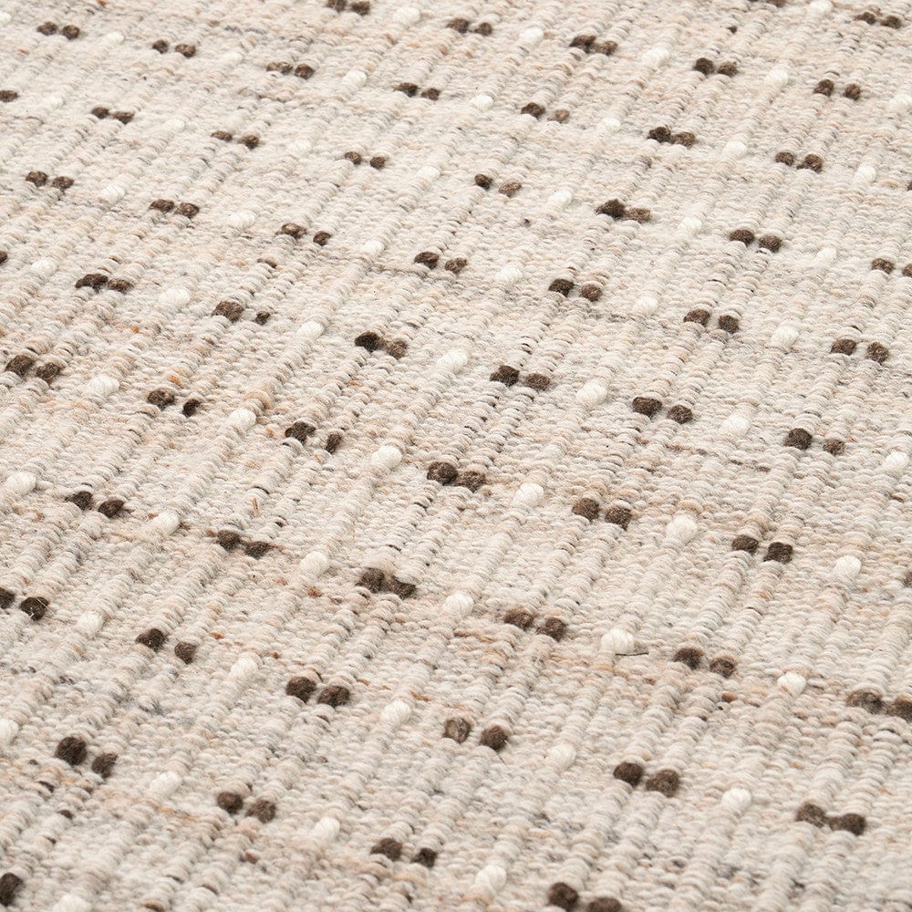 Indoor Outdoor Natural Double Stitch Design Rug.