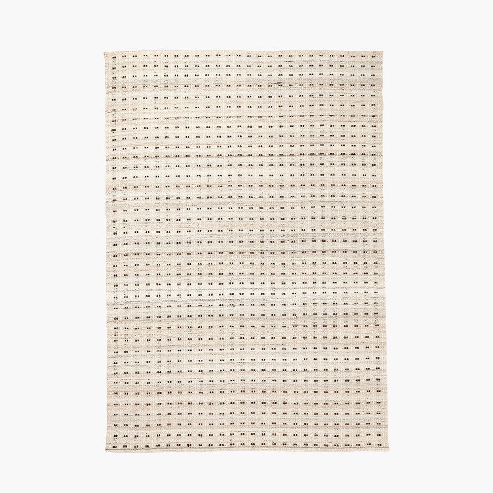 Indoor Outdoor Natural Double Stitch Design Rug.