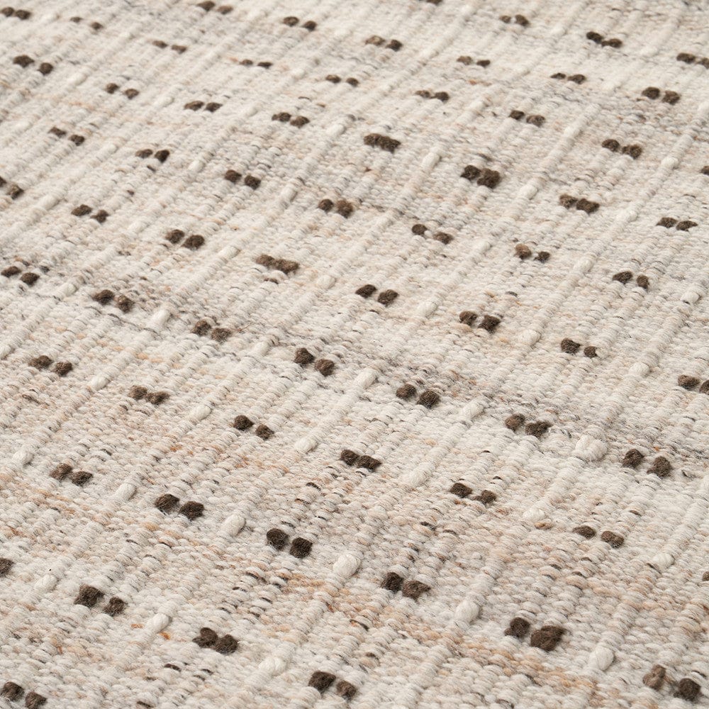 Indoor Outdoor Natural Double Stitch Design Rug Large.