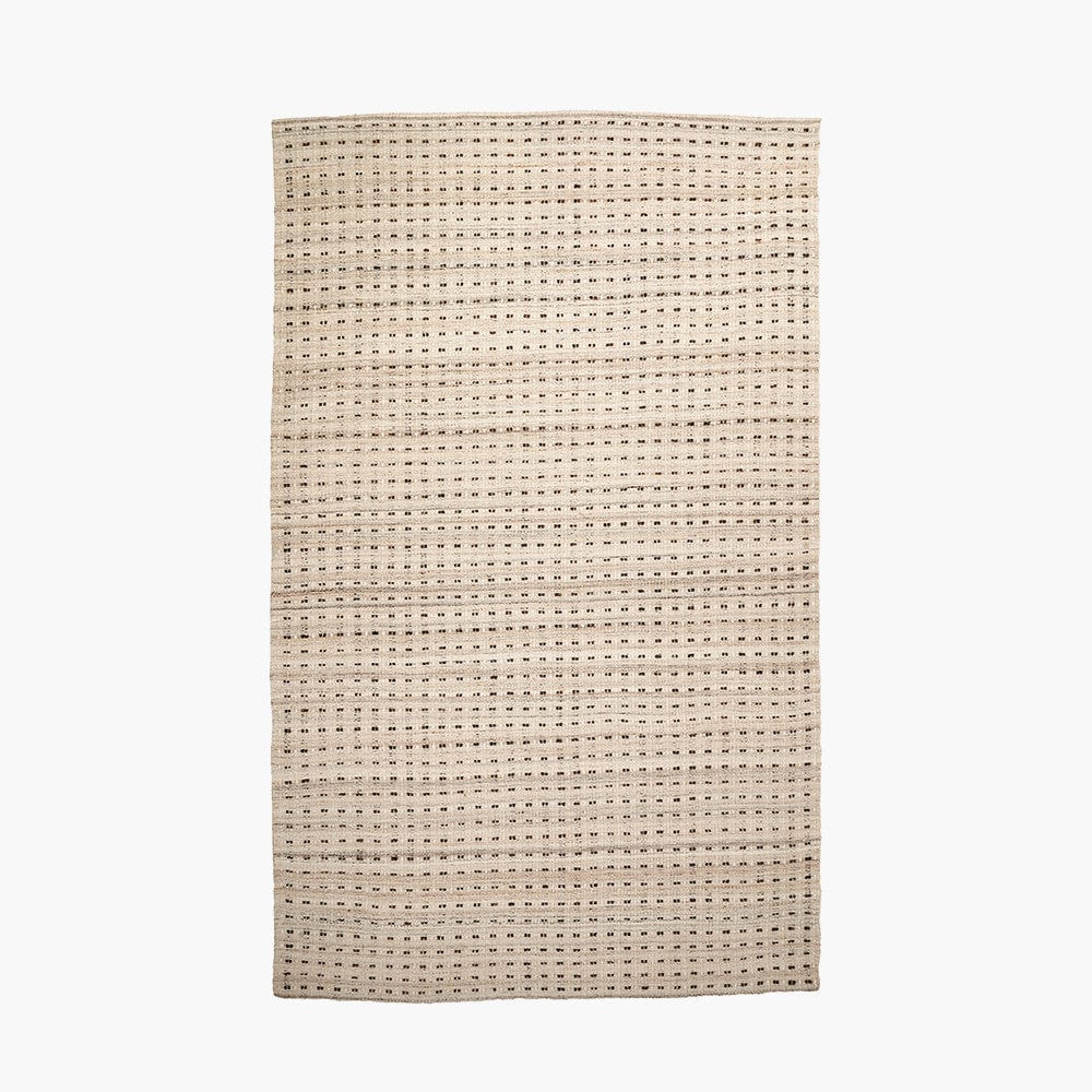 Indoor Outdoor Natural Double Stitch Design Rug Large.