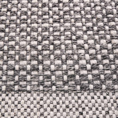 Pacific Lifestyle Outdoors Indoor Outdoor Recycled PET Yarn Graphite and White Basket Weave Design Rug House of Isabella UK