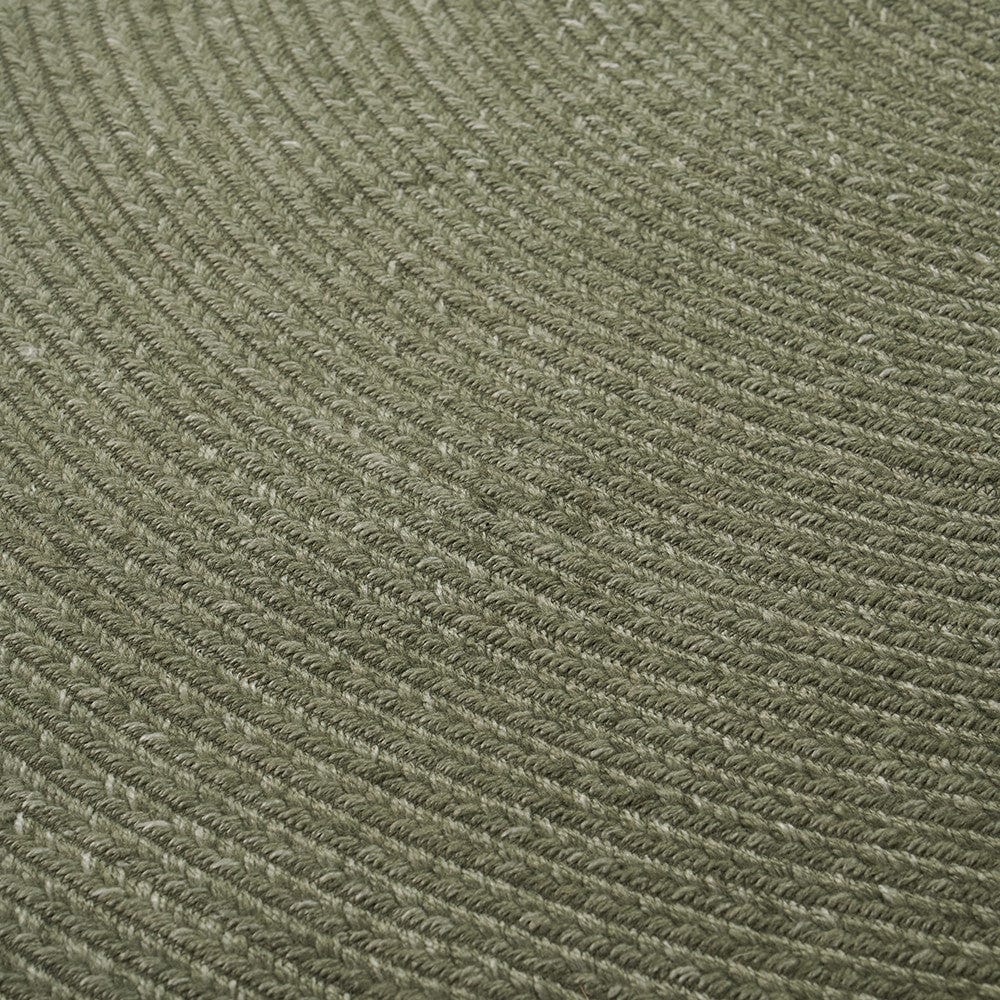 Indoor Outdoor Sage Tweed Design Rug.