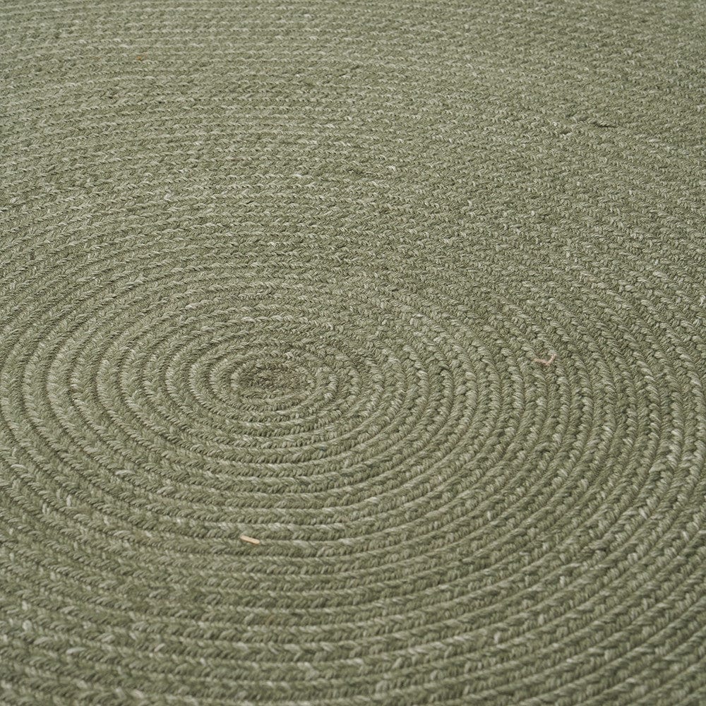 Indoor Outdoor Sage Tweed Design Rug.