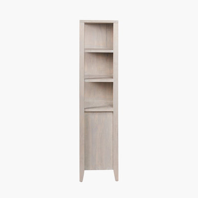 Pacific Lifestyle Outdoors Khao Light Grey Mango Wood 2 Door 6 Niche Shelf Unit House of Isabella UK